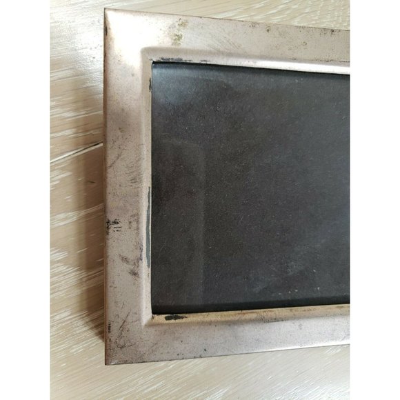 900 90% Purity Coin Silver Picture Frame 68 grams Vintage 4x5 Image Marked - Picture 10 of 12